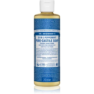 Dr. Bronner’s Peppermint tekuté univerzálne mydlo 240 ml