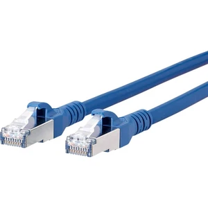 Metz Connect 130845A044-E RJ45 sieťové káble, prepojovacie káble CAT 6A S/FTP 10.00 m modrá s ochranou 1 ks