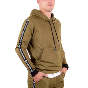 Pánská mikina inSPORTline Straphoodie  khaki  S