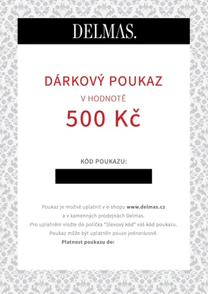 Delmas dárkový poukaz 500 Kč