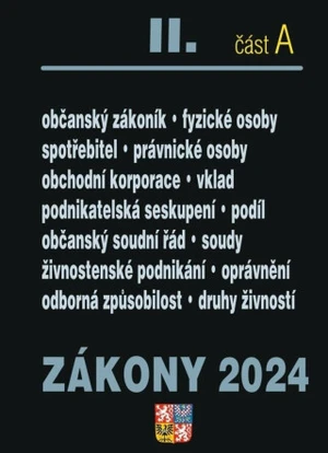 Zákony II A/2024 Občanský zákoník