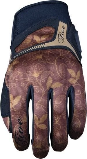 Five RS3 Replica Woman Flower Brown M Guanti da moto