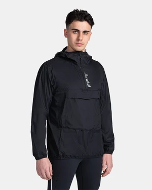 Black men's lightweight anorak jacket Kilpi ANORI-M