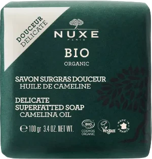 Nuxe Tuhé mýdlo na obličej a tělo Bio Organic Delicate (Superfatted Soap) 100 g