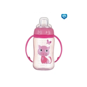 Tréninkový hrníček s úchyty Cute Animals 320 ml kočička