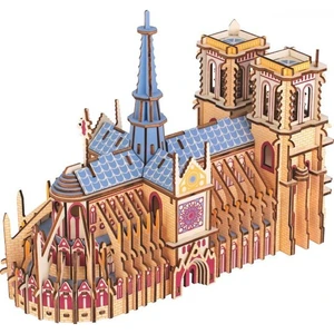 Woodcraft Drevené 3D puzzle Katedrála Notre-Dame