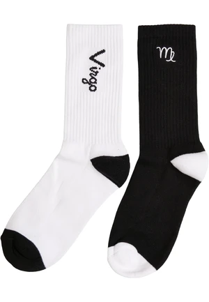 Zodiac 2-Pack Socks Black/White Virgo