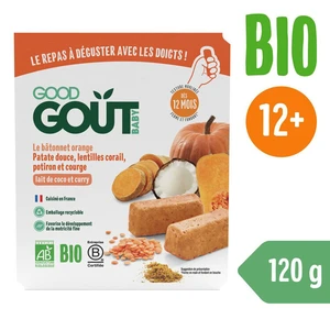 GOOD GOUT BIO BLW Tyčinky z červené čočky a dýně (120 g)