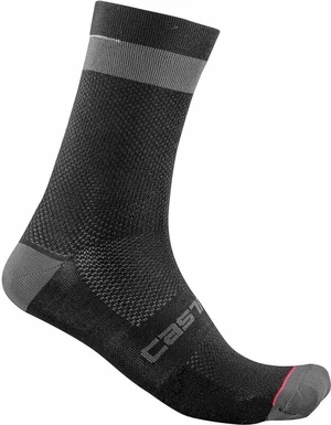 Castelli Alpha 18 Black/Dark Gray S/M Șosete ciclism