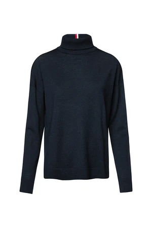 Tommy Hilfiger Sweater - JAKAYLA HIGH-NK SWTR black