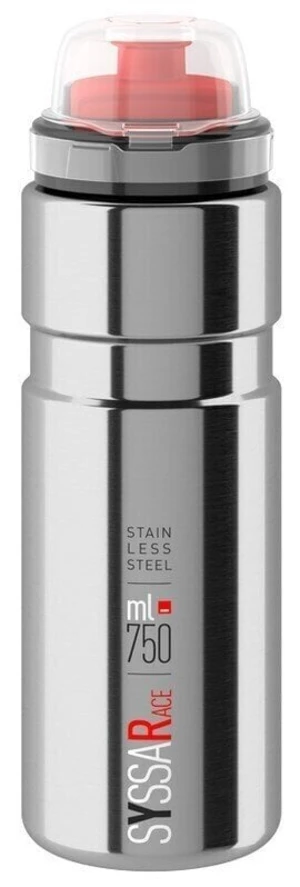 Elite Cycling Syssa Race Silver Glossy 750 ml Cyklistická láhev