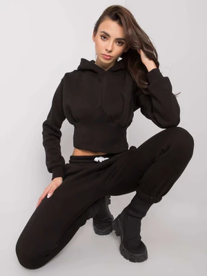 Black sweatshirt with Ambretta pants