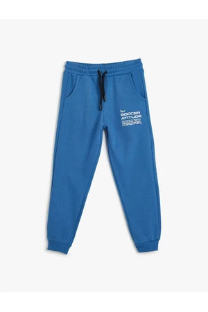 Koton Color Block Slogan Printed Jogger Sweatpants