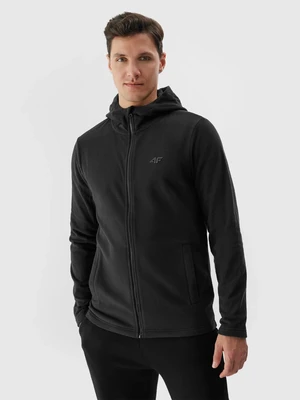 Men's Regular Hooded Fleece 4F - Black