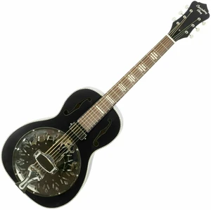 Recording King RPH-R2-E-MBK Matte Black Resonator-Gitarre