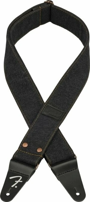 Fender Wrangler Denim Strap Tekstylne gitarowe pasy Black