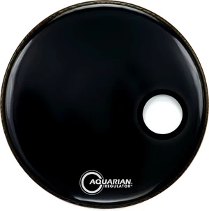 Aquarian RSM22BK Regulator Port/Ring 22" Black Pelli Risonanti Batteria