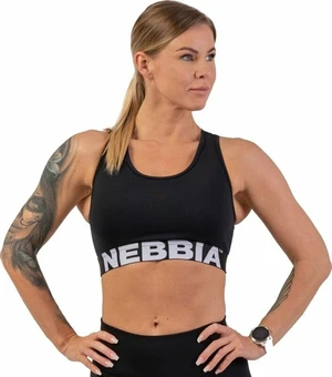 Nebbia Medium Impact Cross Back Sports Bra Black S Intimo e Fitness