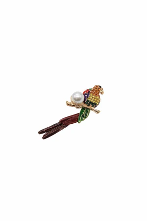 Brooch Parrot BZ-5 multicolor