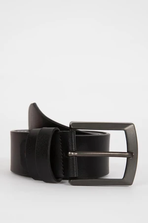 DEFACTO Men's Faux Leather Jean Belt