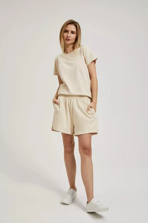 Women's shorts MOODO - beige