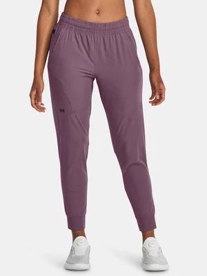 Fialové športové tepláky Under Armour UA Unstoppable Jogger