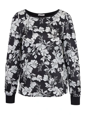 Orsay White-Black Ladies Floral Blouse - Women