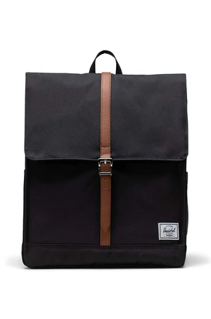 Batoh Herschel 11376-00001-OS City Backpack černá barva, velký, hladký