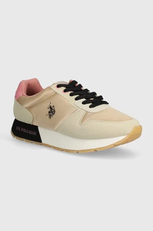 Sneakers boty U.S. Polo Assn. KITTY béžová barva, KITTY002W 4NH2