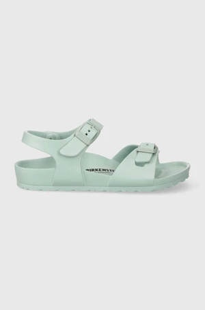 Dětské sandály Birkenstock Rio EVA Kids tyrkysová barva