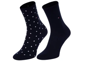 Ponožky - Tommy Hilfiger Dot 2 pack modré