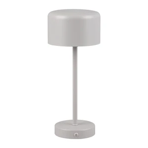 Jasnoszara lampa stołowa LED ze ściemniaczem (wys. 30 cm) Jeff – Trio