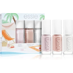 essie mini triopack summer sada laků na nehty ballet slippers, topless and barefoot, marshmallow odstín