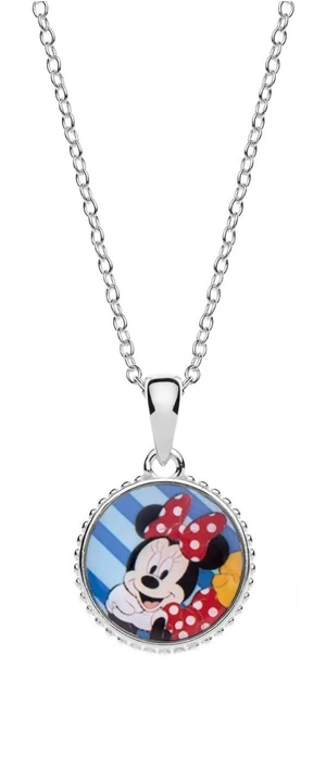 Disney Hravý stříbrný náhrdelník Minnie Mouse CS00018SL-P.CS (řetízek, přívěsek)