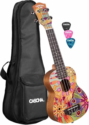 Cascha HH 2603 Art Series Ukelele soprano Flowers