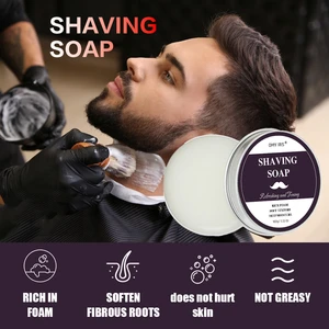 Best Hot Selling Long Lasting Moisturizing Beard Balm Products Men Shaving Soap