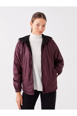 LC Waikiki Women's Hooded Plain Raincoat