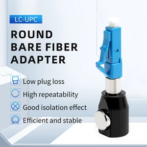 Round Bare Fiber LC -UPC Temporary Splice Adapter Test conversion Fiber Optic Adapter 1Pcs