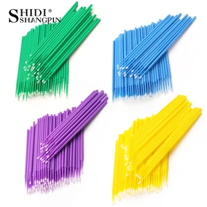 100 Pcs/Bag Durable Micro Disposable Eyelash Extension Makeup Brushes Individual Applicators Mascara Removing Tools Swabs