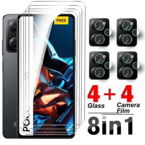 Clear Glas For Xiaomi Poco X5 Pro 5G 8To1 Tempered Glass Pofo PocoX5 X5Pro X 5 5X 6.67'' 22111317PG Camera Lens Screen Protector