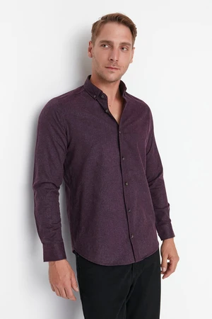 Camicia da uomo Trendyol Burgundy