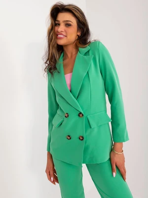 Green elegant set with trousers