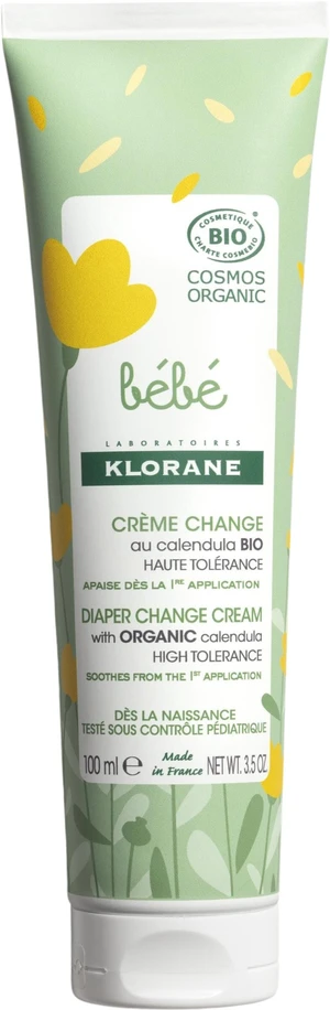 KLORANE Bébé krém na přebalování s Bio měsíčkem 100 ml