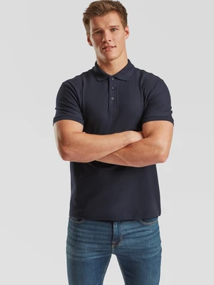 Granatowa koszulka męska polo Tailored Fit Friut of the Loom