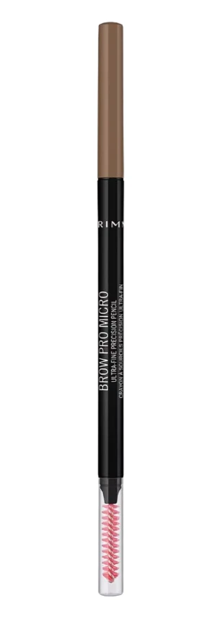 RIMMEL London Brow Pro Microdefiner Pencil, Tužka na obočí, 002 Soft Brown 0.9 g