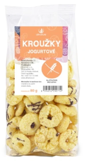 ALLNATURE Krúžky jogurtové 80 g