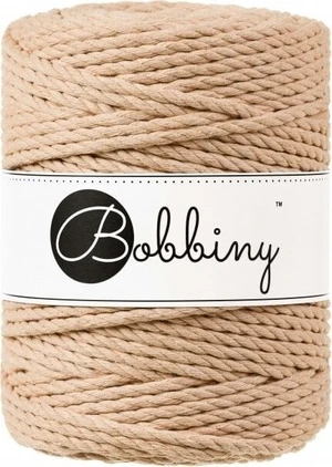 Bobbiny 3PLY Macrame Rope 5 mm 100 m Biscuit Šňůra