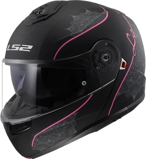 LS2 FF908 Strobe II Lux Matt Black/Pink M Kask