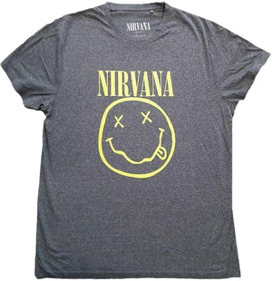 Nirvana Camiseta de manga corta Yellow Happy Face Unisex Brindle M