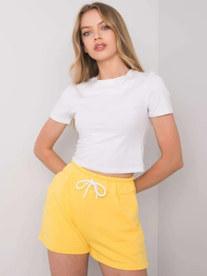 RUE PARIS Yellow shorts